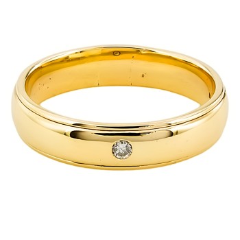9ct gold Diamond Wedding Ring size Q
